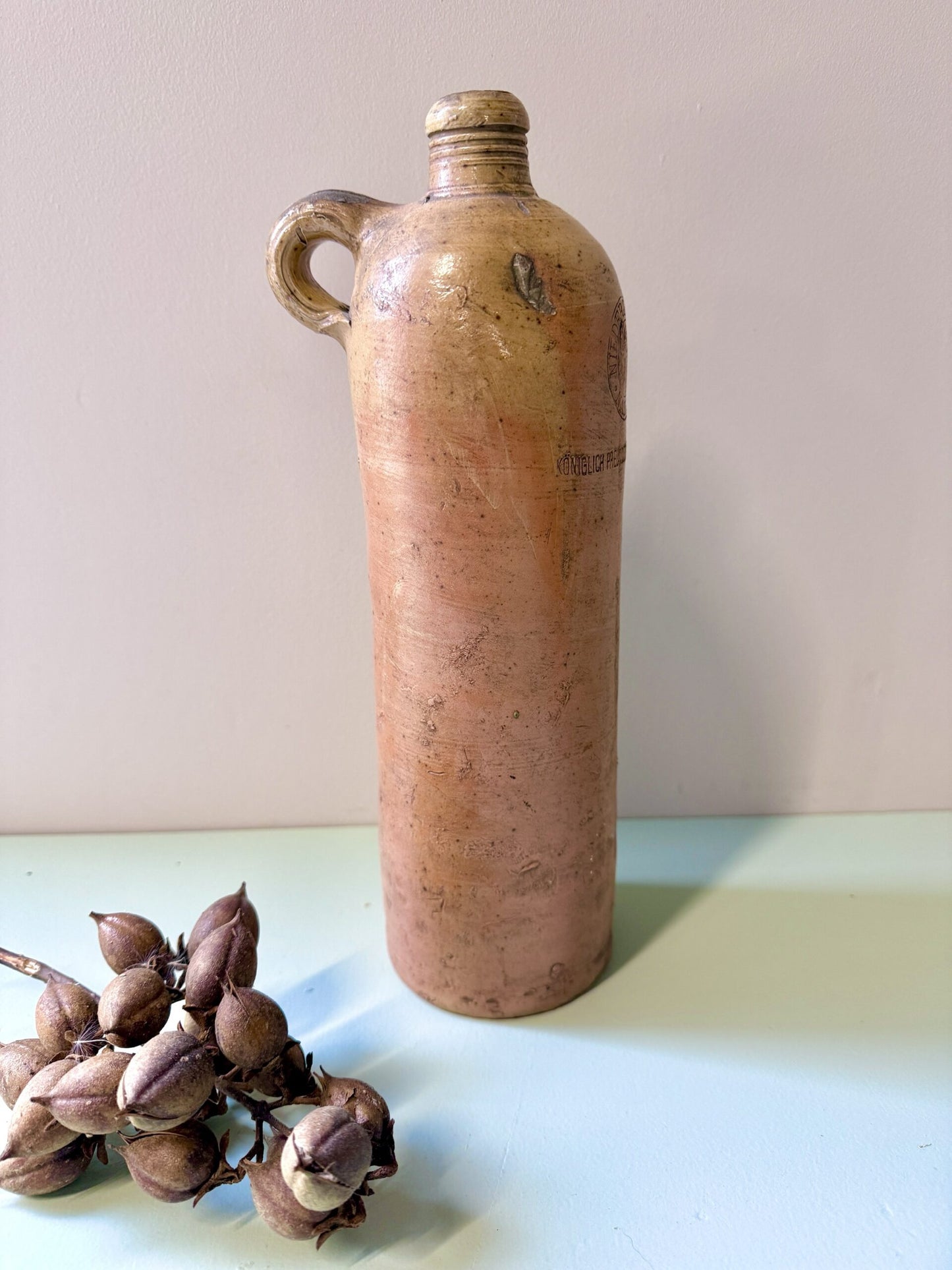 Bouteille en grès argile Niderselters Nassau