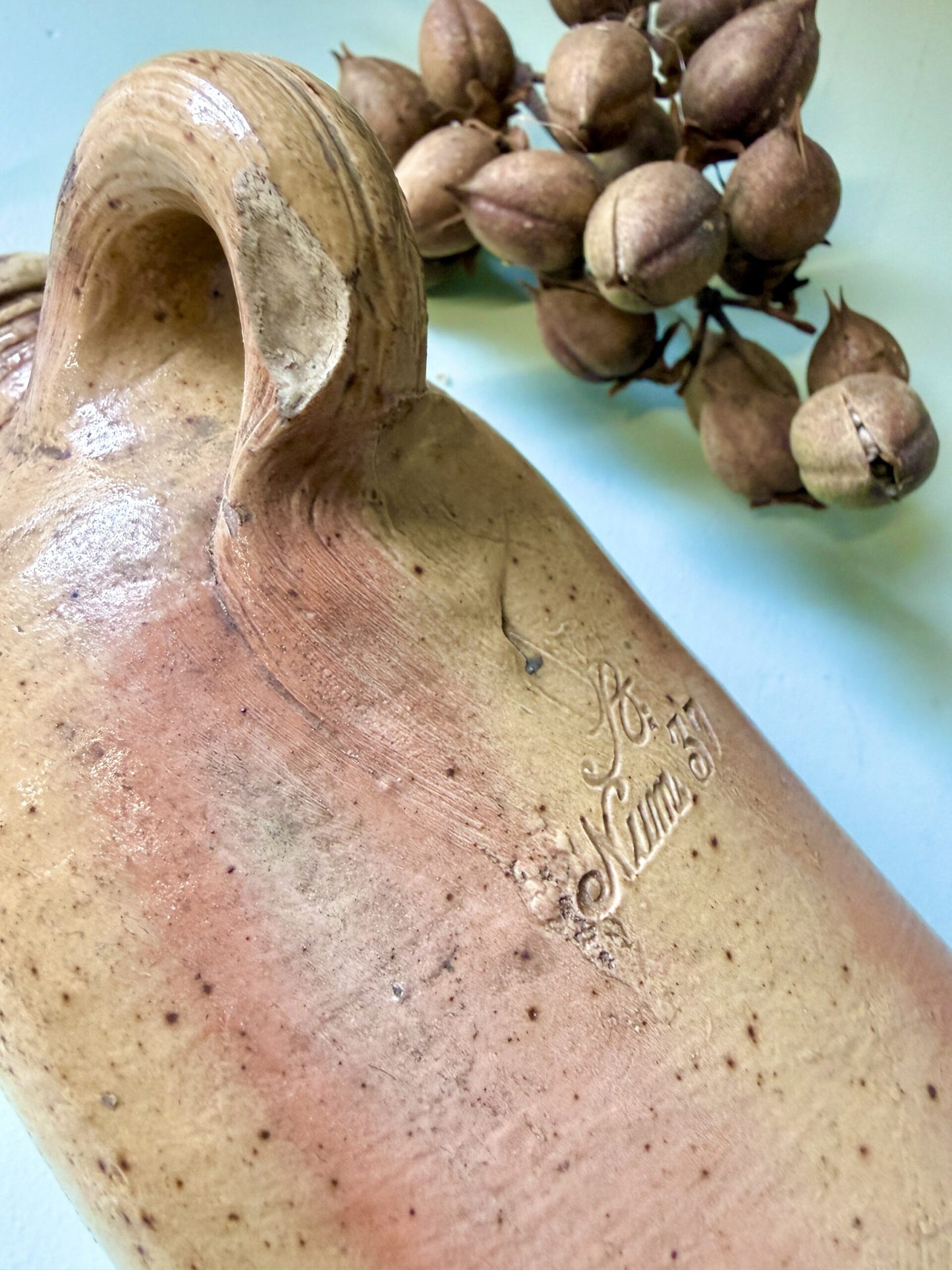 Bouteille en grès argile Niderselters Nassau