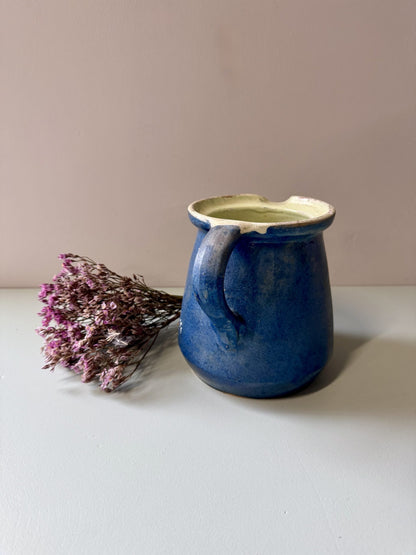 Pichet alsacien en terre cuite émaillée