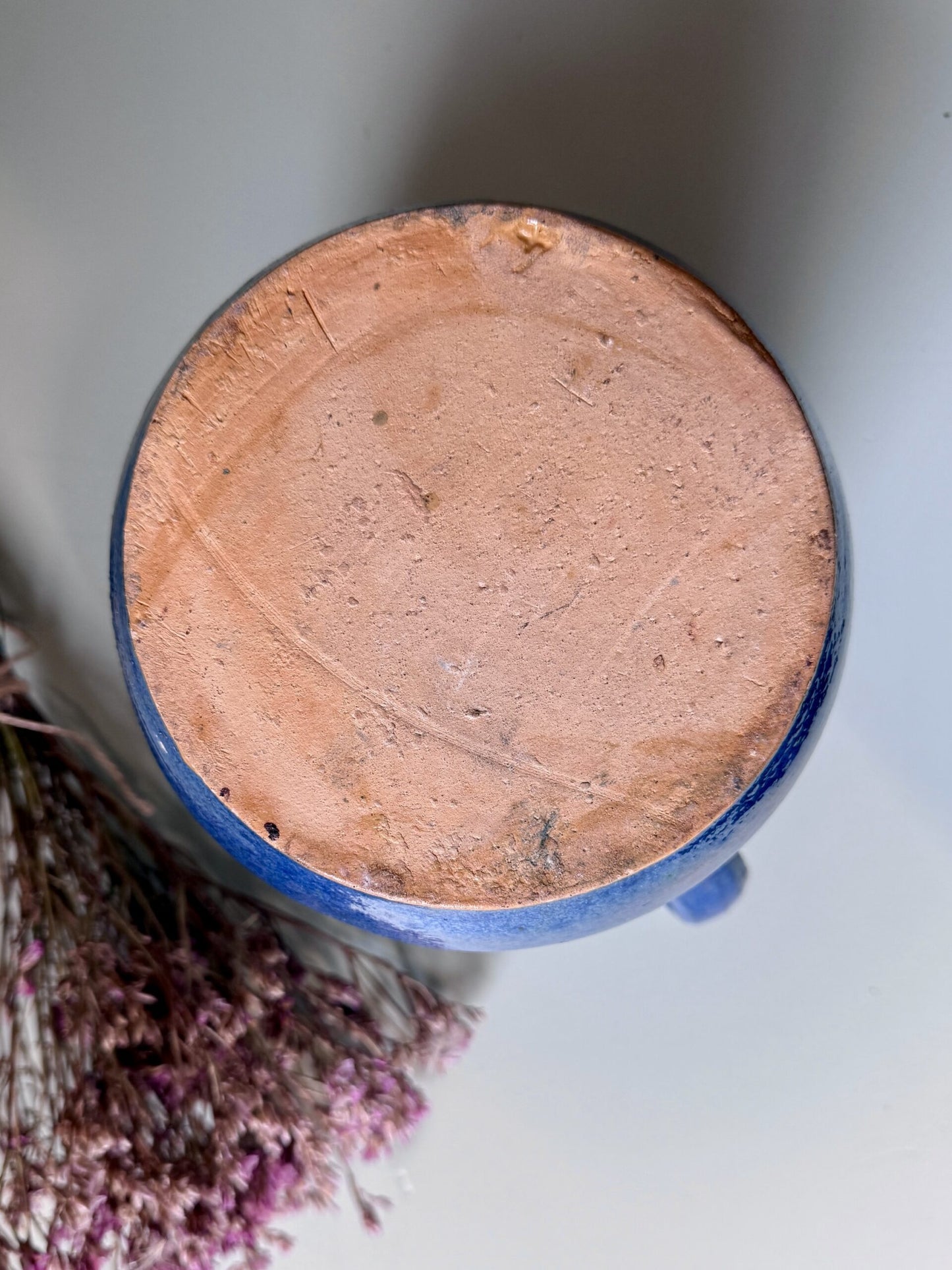 Pichet alsacien en terre cuite émaillée