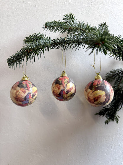 Boules de Noël avec père noël - lot de 3