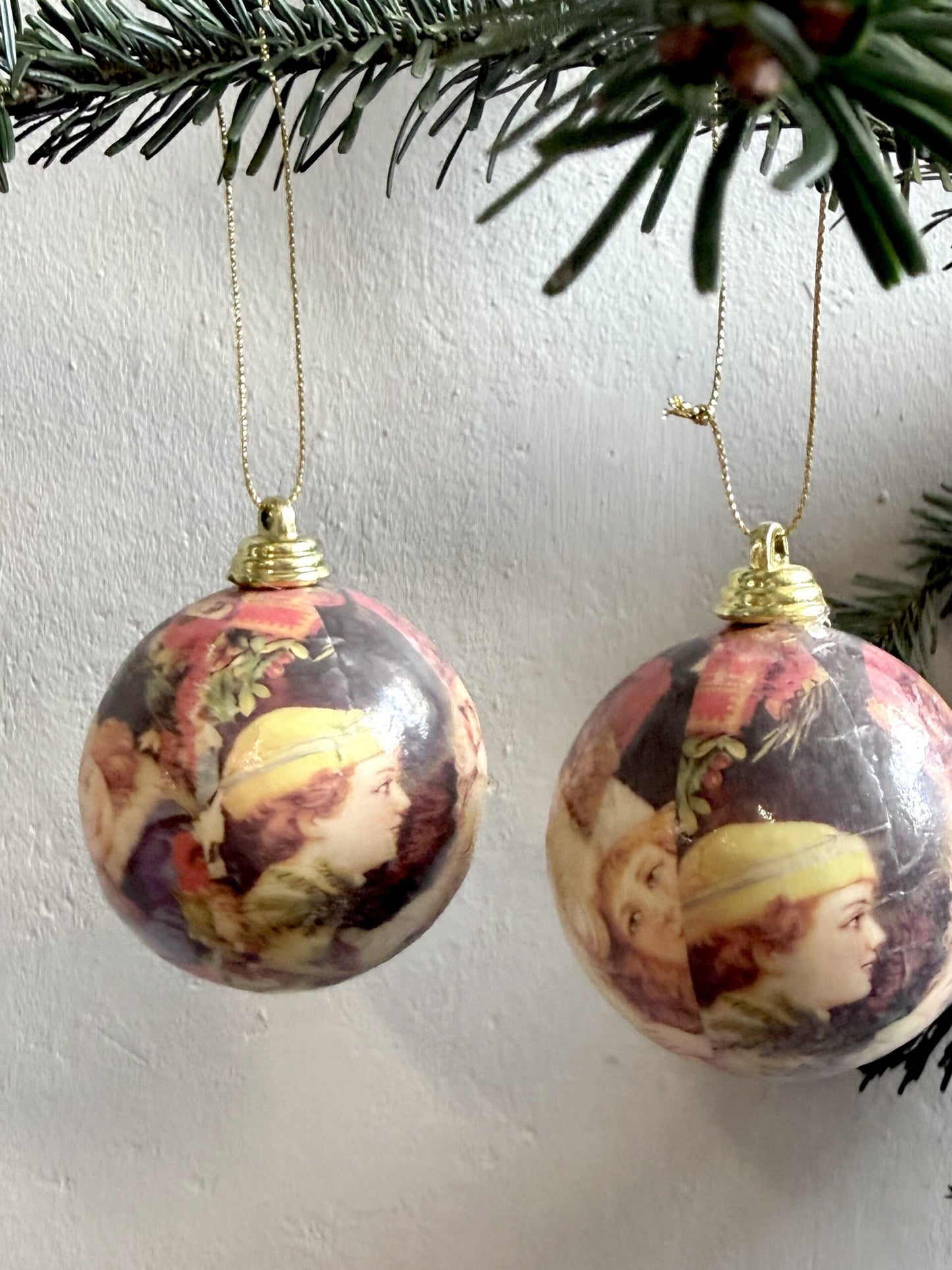 Boules de Noël avec père noël - lot de 3