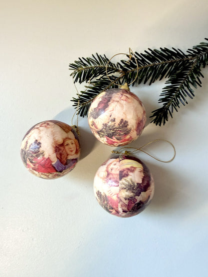 Boules de Noël avec père noël - lot de 3