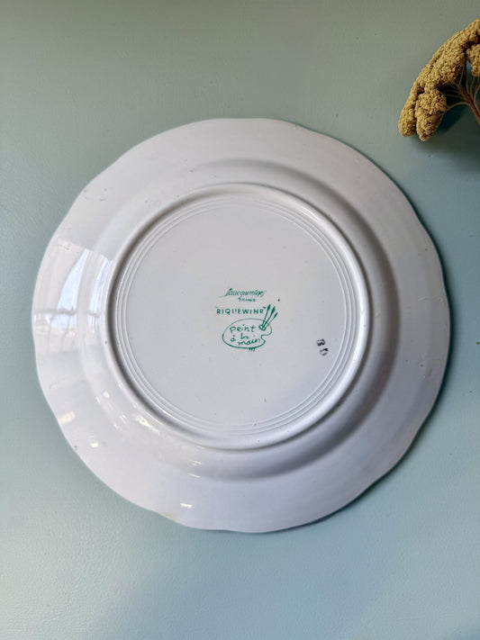 Assiette modèle Riquewihr de Sarreguemines