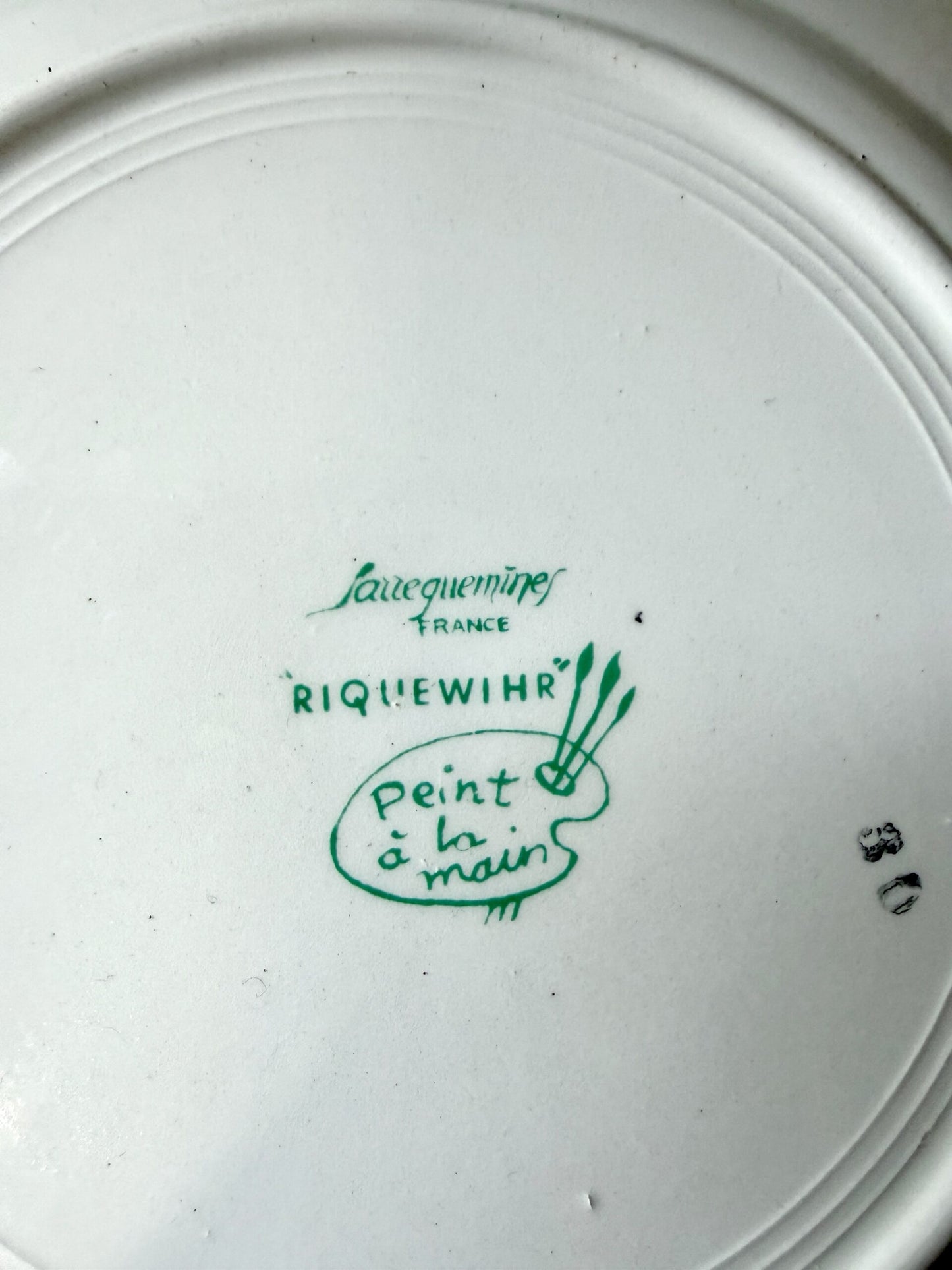 Assiette modèle Riquewihr de Sarreguemines