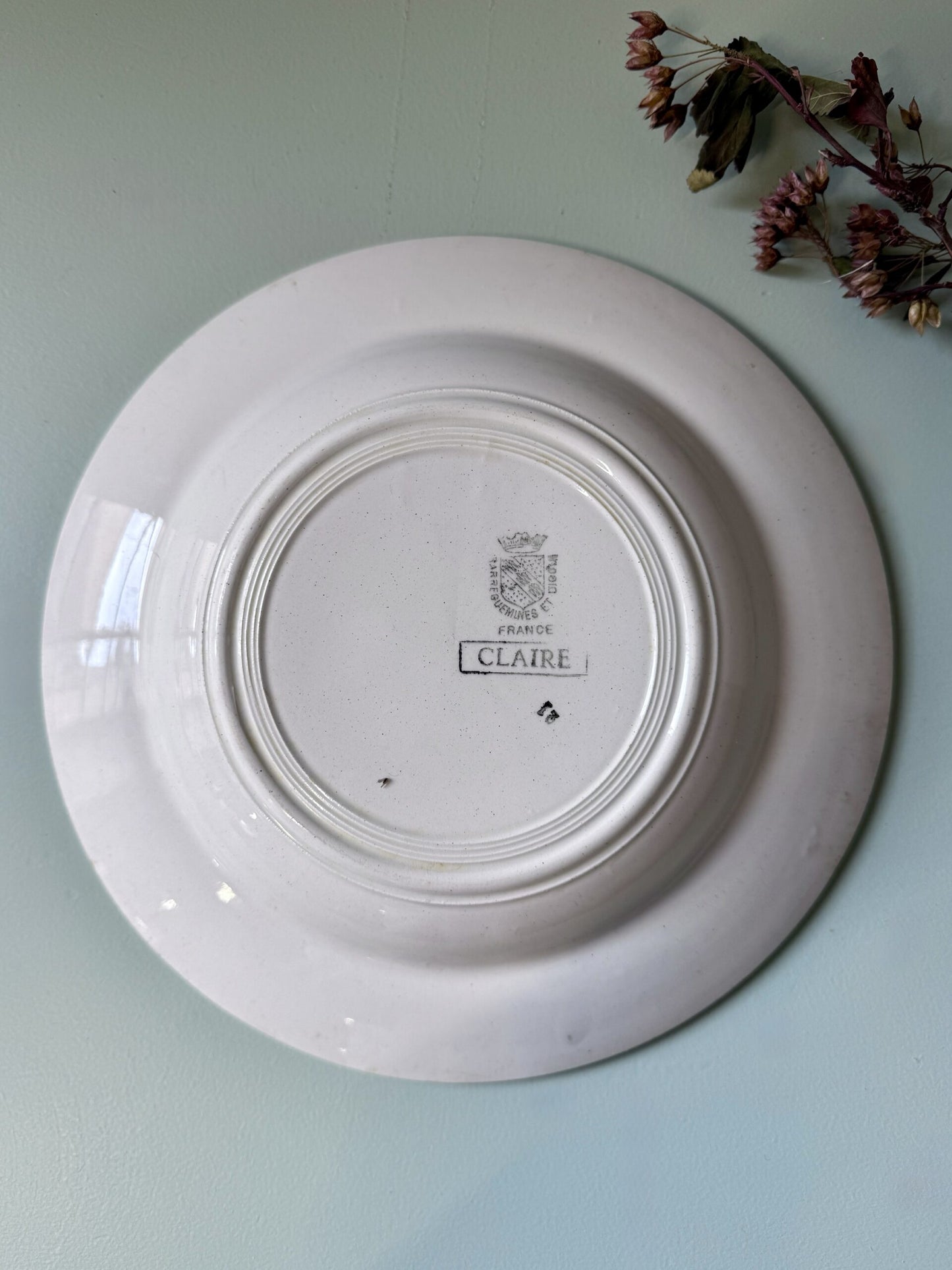 Assiette creuse Claire de Sarreguemines