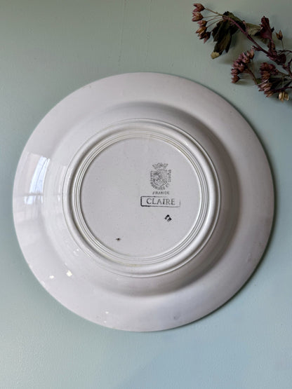 Assiette creuse Claire de Sarreguemines