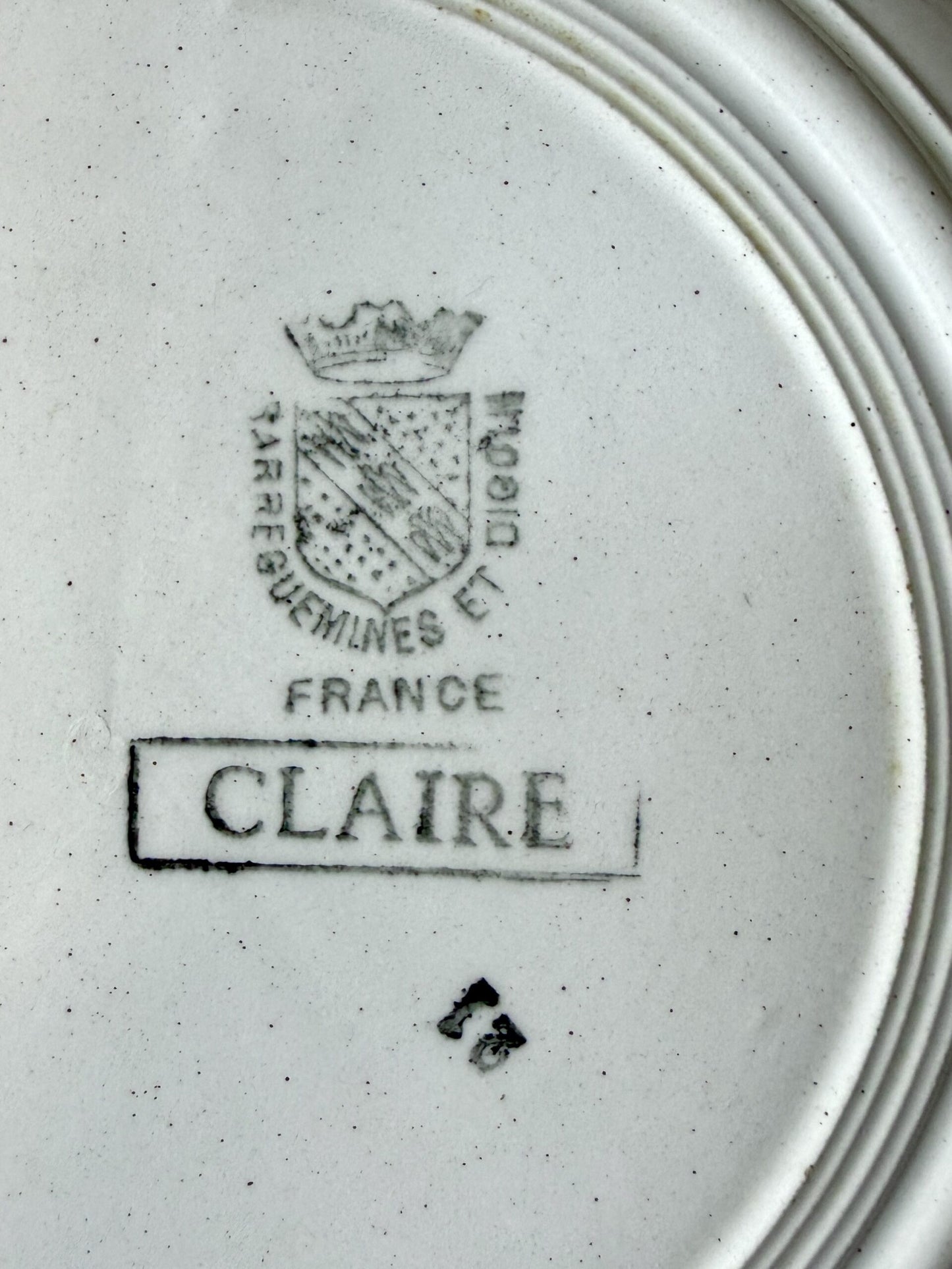 Assiette creuse Claire de Sarreguemines