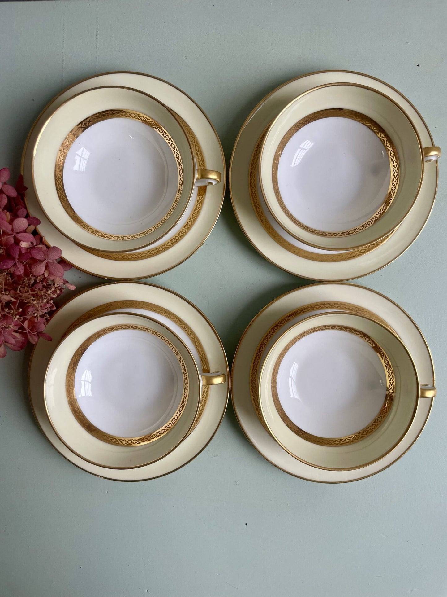 Service à café ou thé en porcelaine – Georges Boyer Limoges