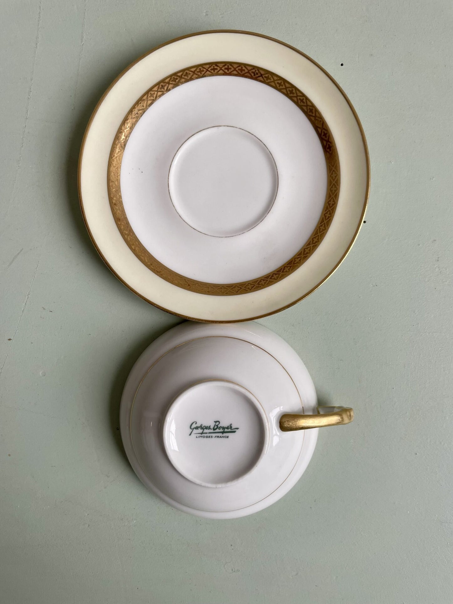 Service à café ou thé en porcelaine – Georges Boyer Limoges