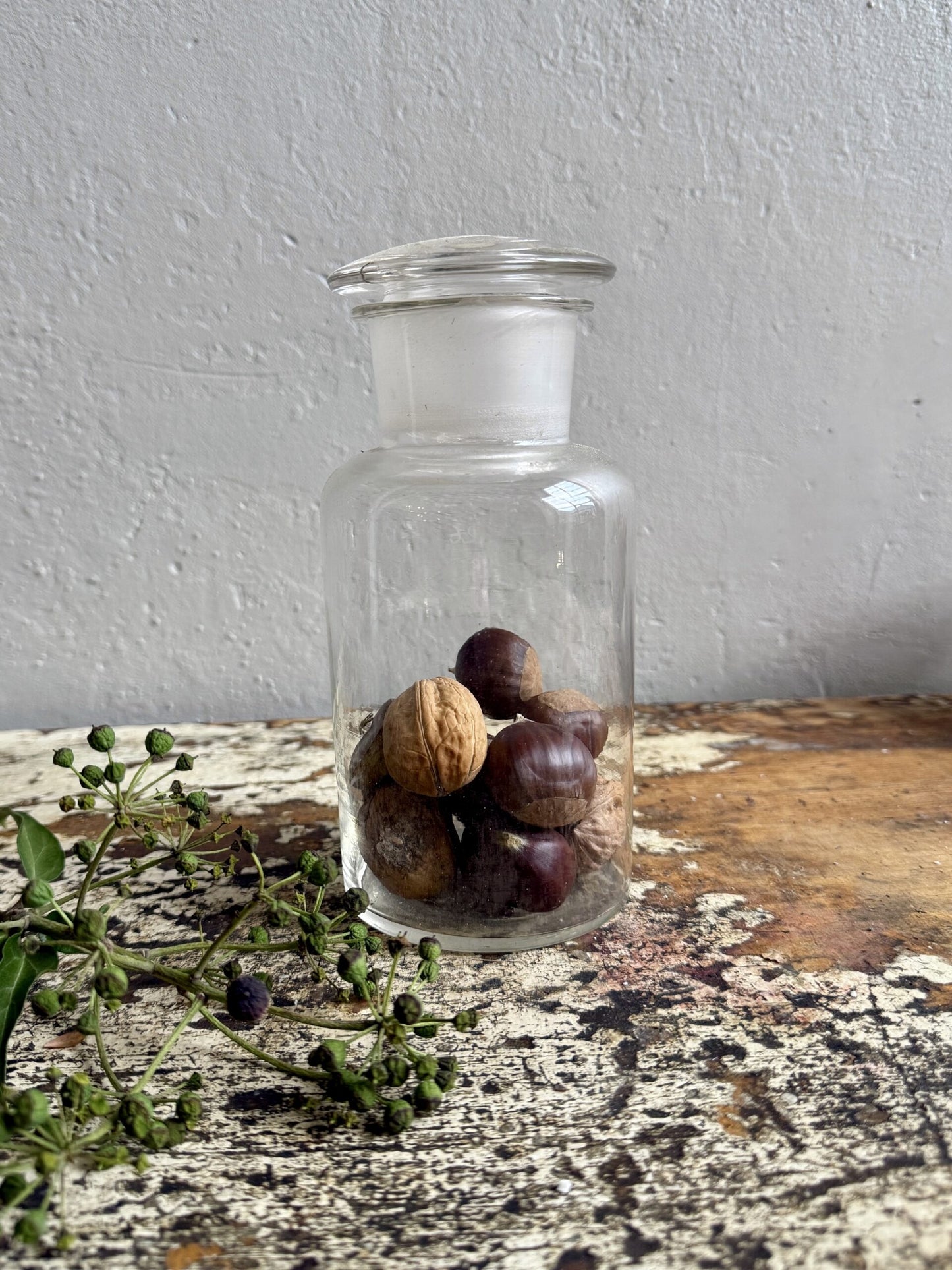 Pot en verre avec couvercle