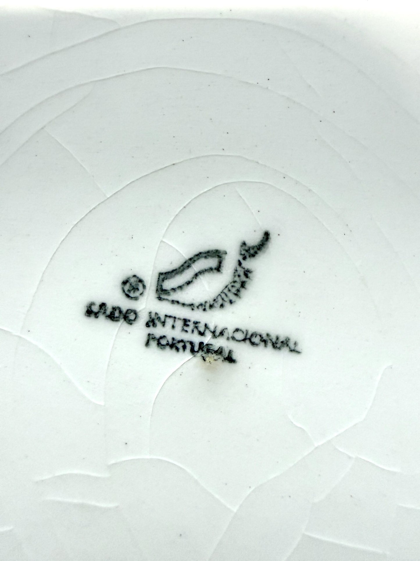 Assiettes plates motifs bleus - lot de 3