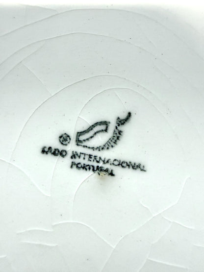 Assiettes plates motifs bleus - lot de 3