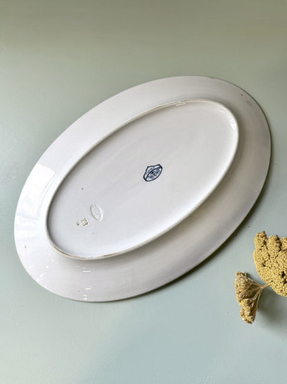 Plat ovale de Sarreguemines modèle Carmen
