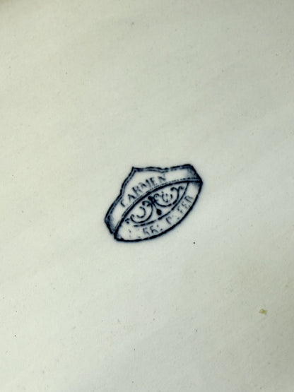 Plat ovale de Sarreguemines modèle Carmen