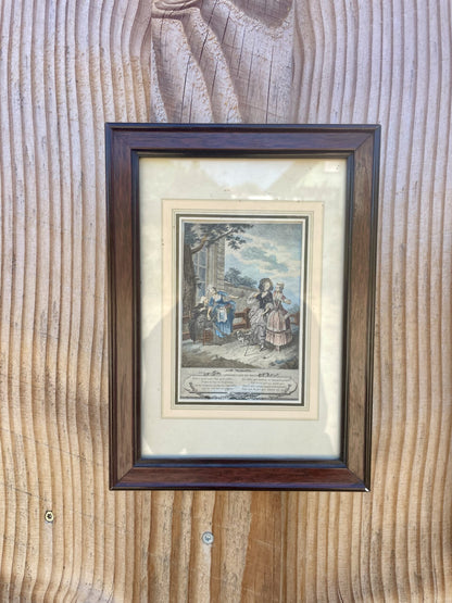 Duo de gravures – La Promenade du matin et La Promenade du soir