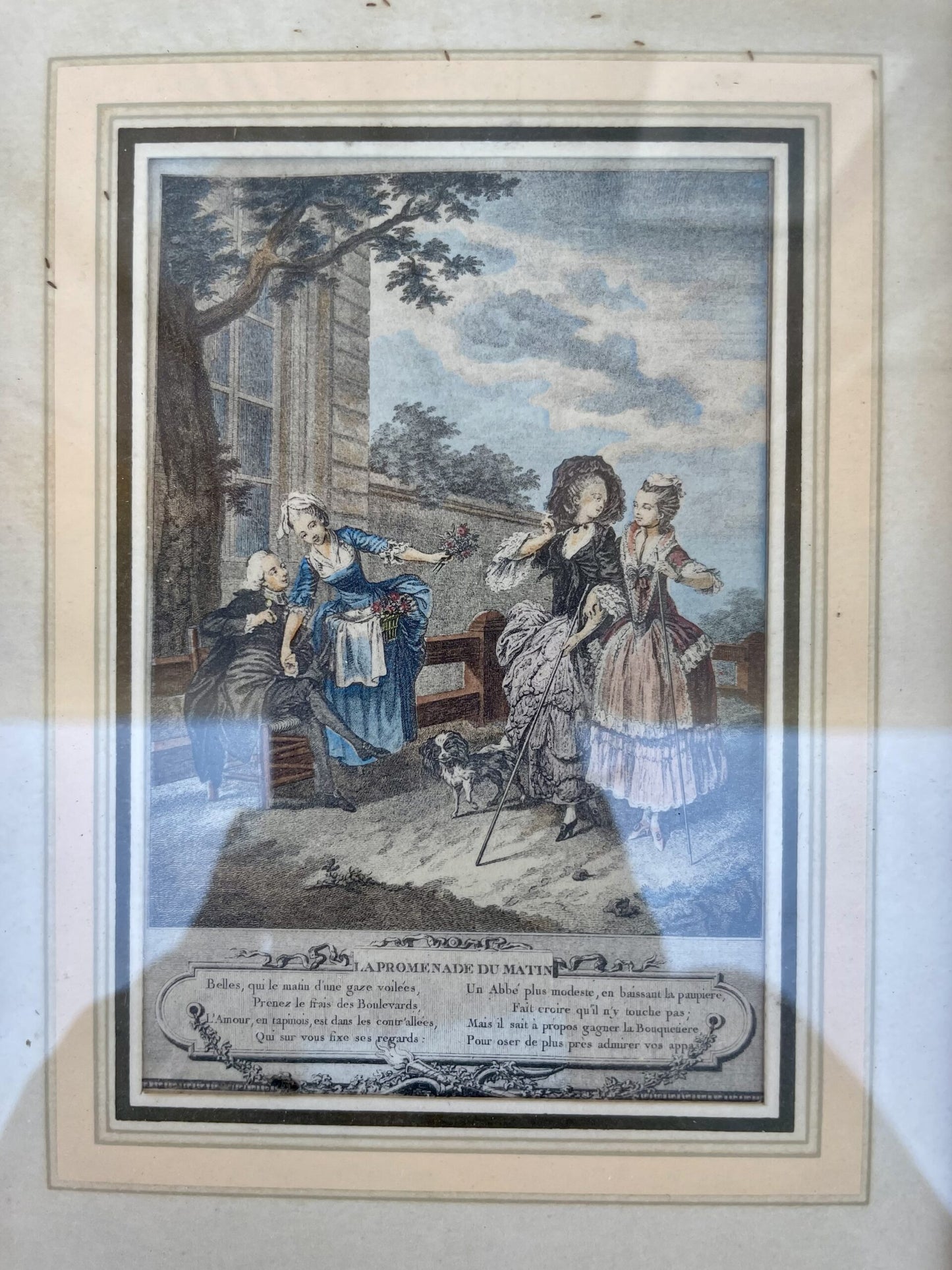 Duo de gravures – La Promenade du matin et La Promenade du soir