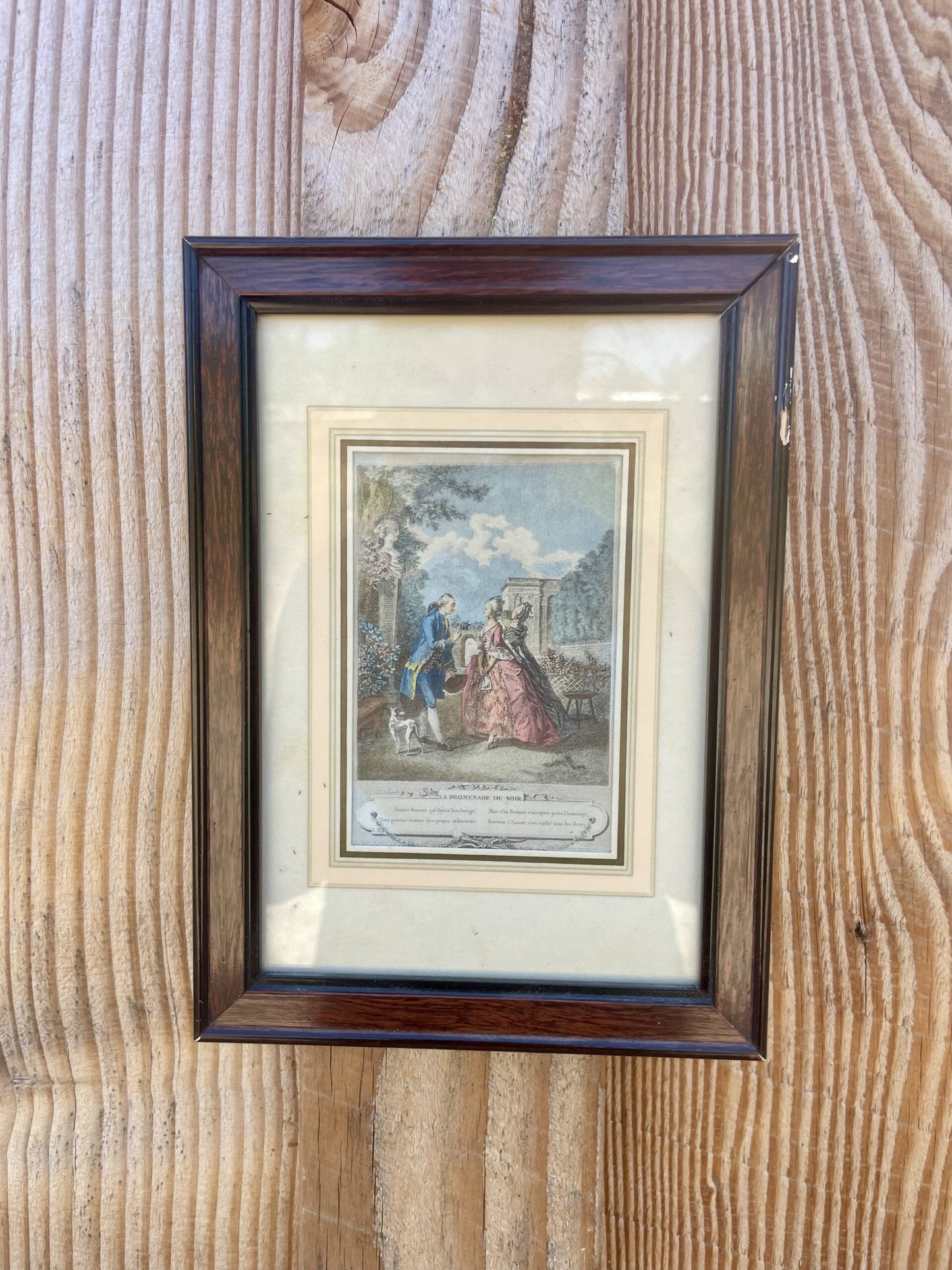 Duo de gravures – La Promenade du matin et La Promenade du soir