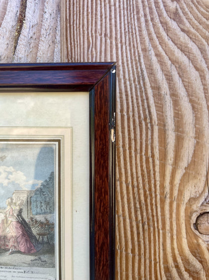 Duo de gravures – La Promenade du matin et La Promenade du soir