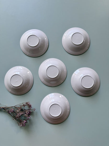 Coupelles en faience motifs floraux - lot de 6