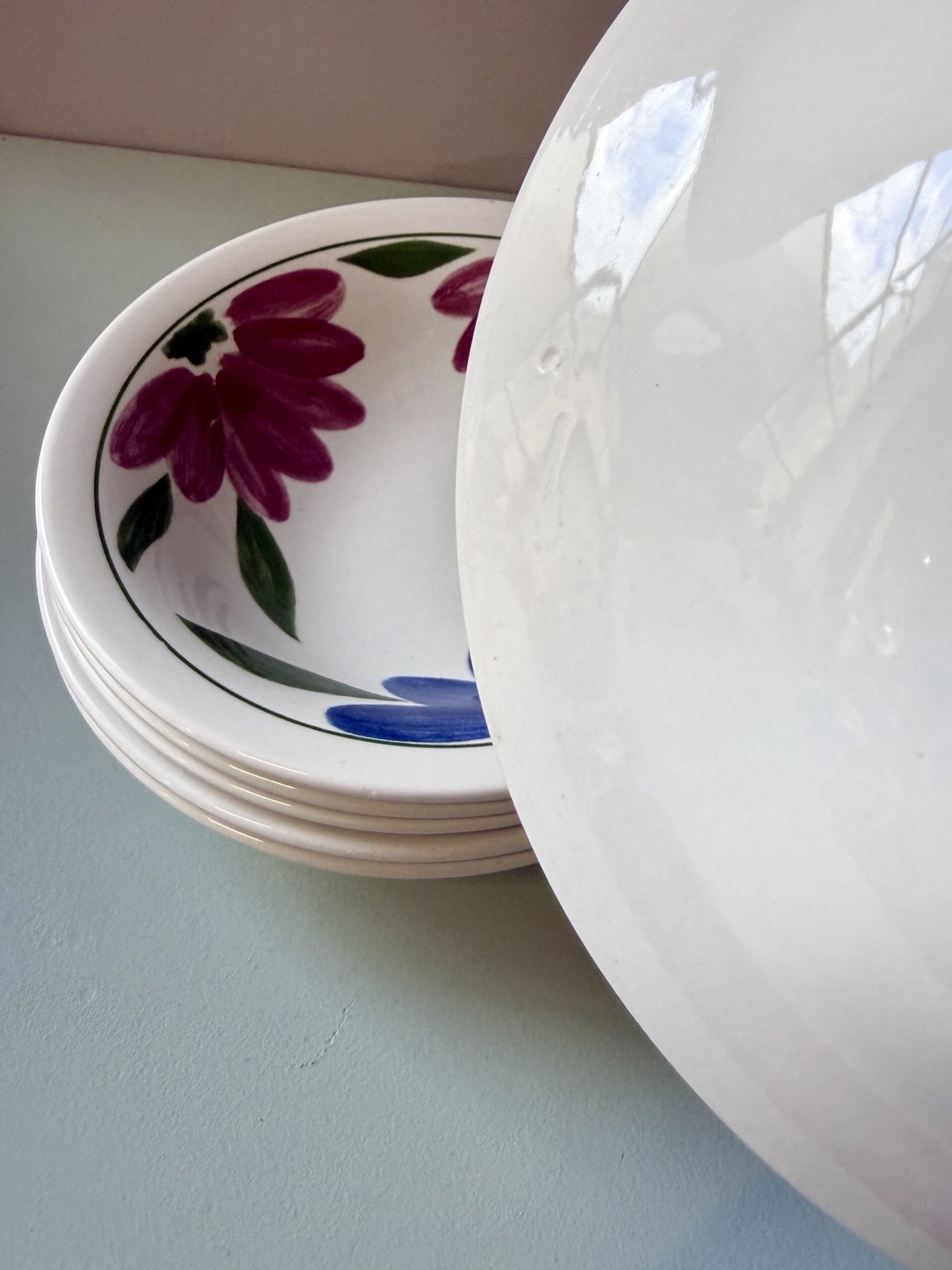 Coupelles en faience motifs floraux - lot de 6