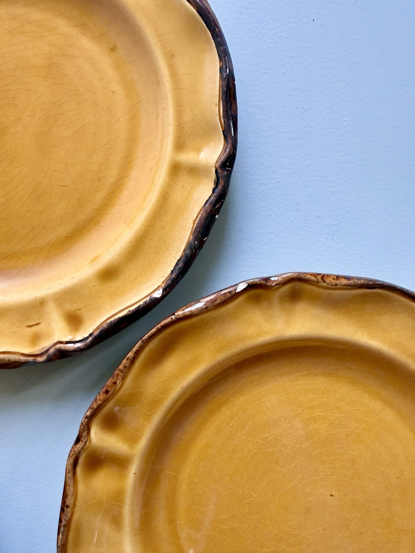 Assiettes chantournées à dessert de Haute-Provence - lot de 2