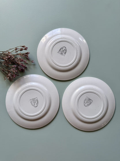 Assiettes à dessert de Salins - lot de 3
