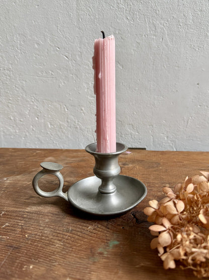 Rat de cave/bougeoir en étain