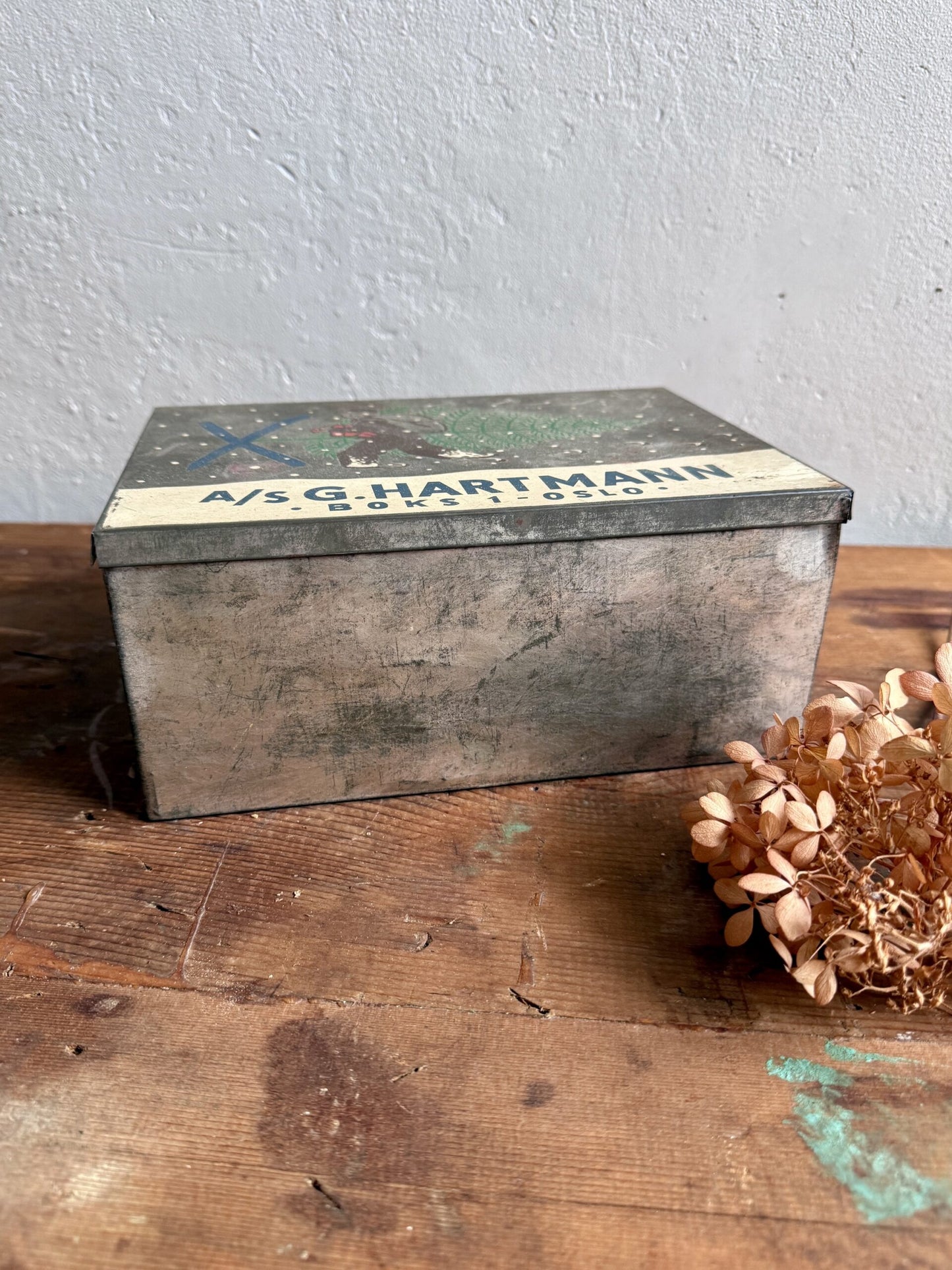 Boîte métallique vintage A/S G.Hartmann