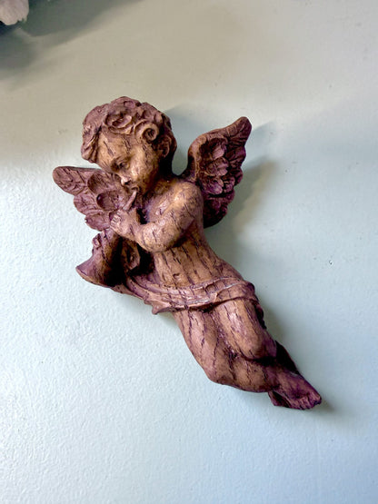 Ange en bois à accrocher - lot de 2