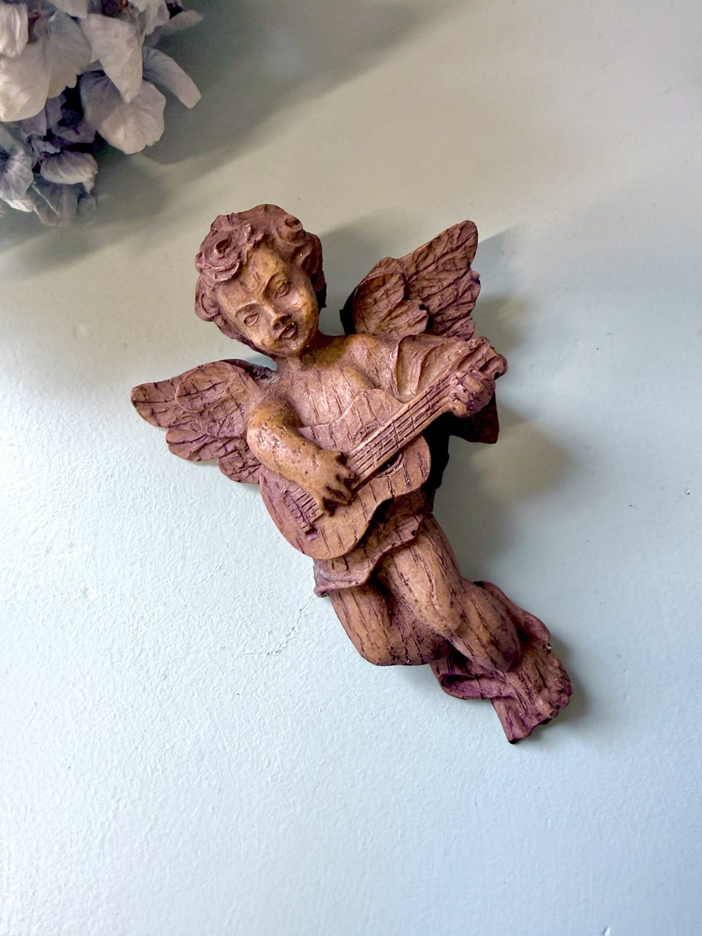 Ange en bois à accrocher - lot de 2