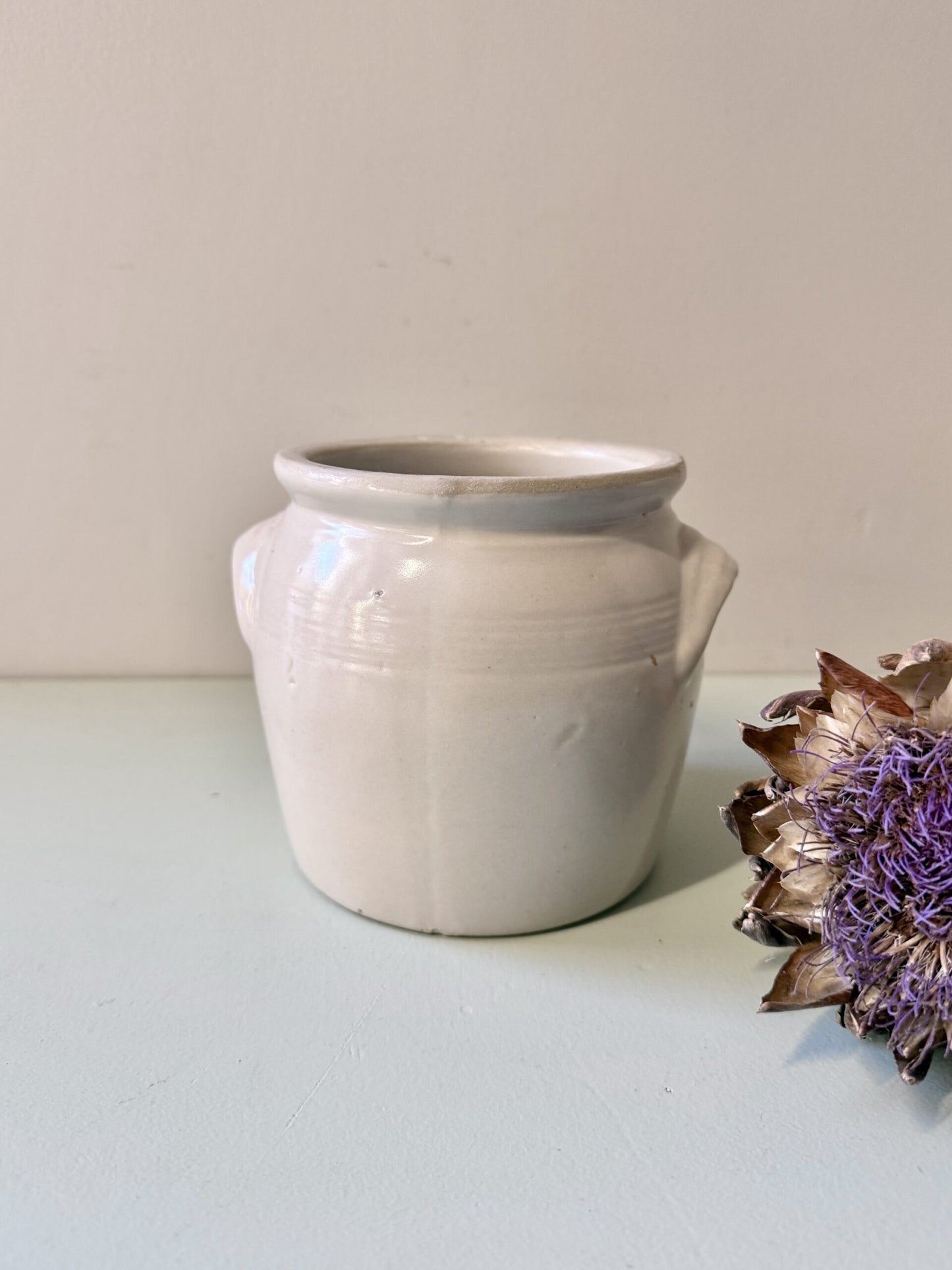 Pot en grès emaillé