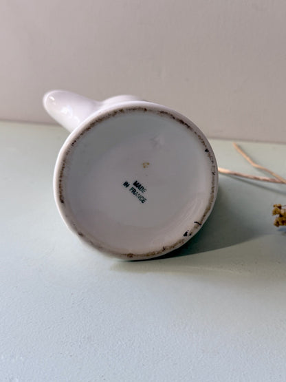 Pot à lait/pichet blanc émaillé