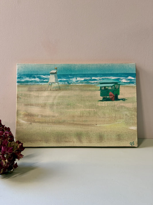 Huile sur toile paysage de plage