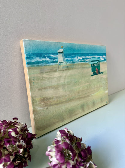 Huile sur toile paysage de plage