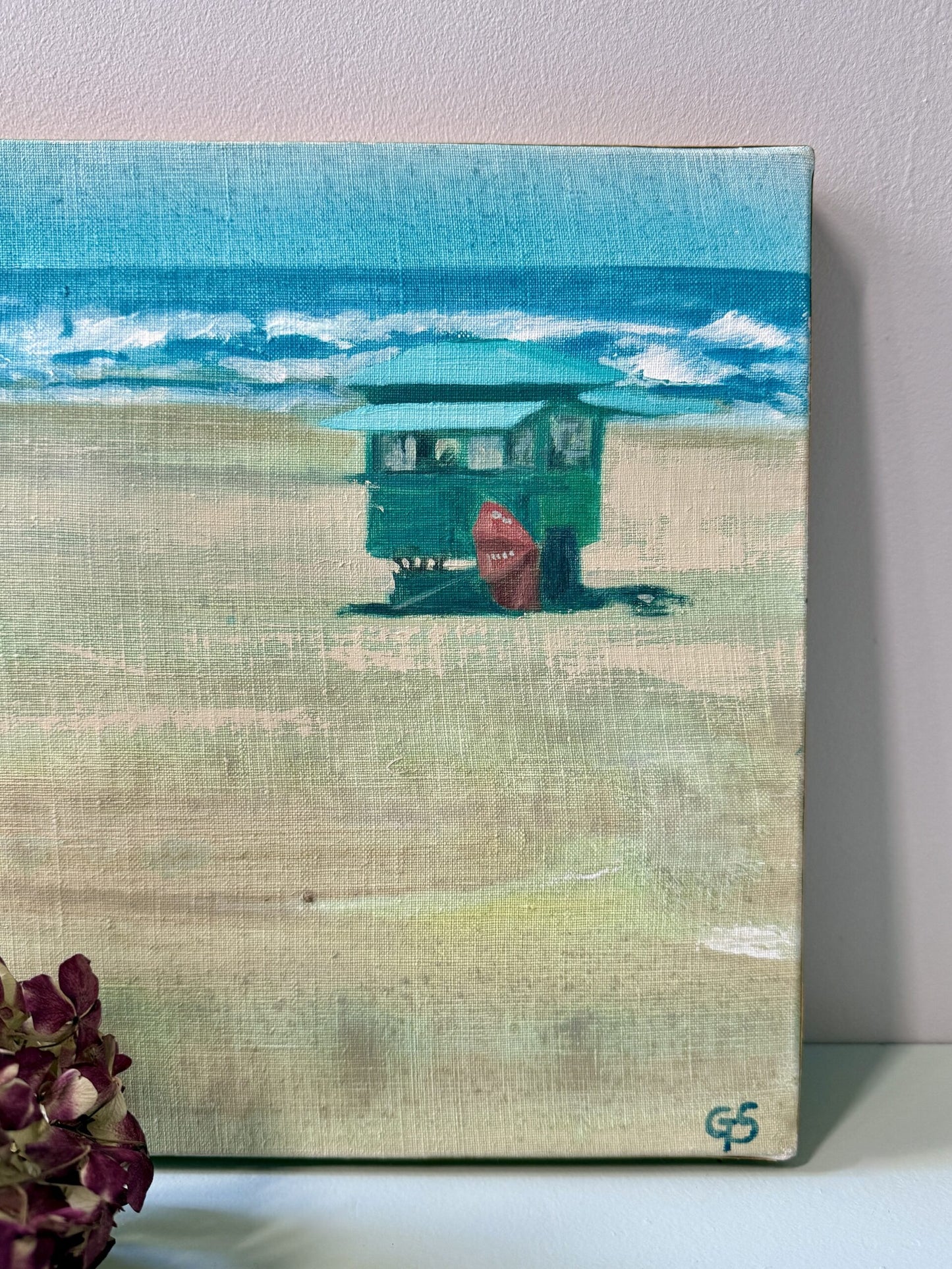 Huile sur toile paysage de plage