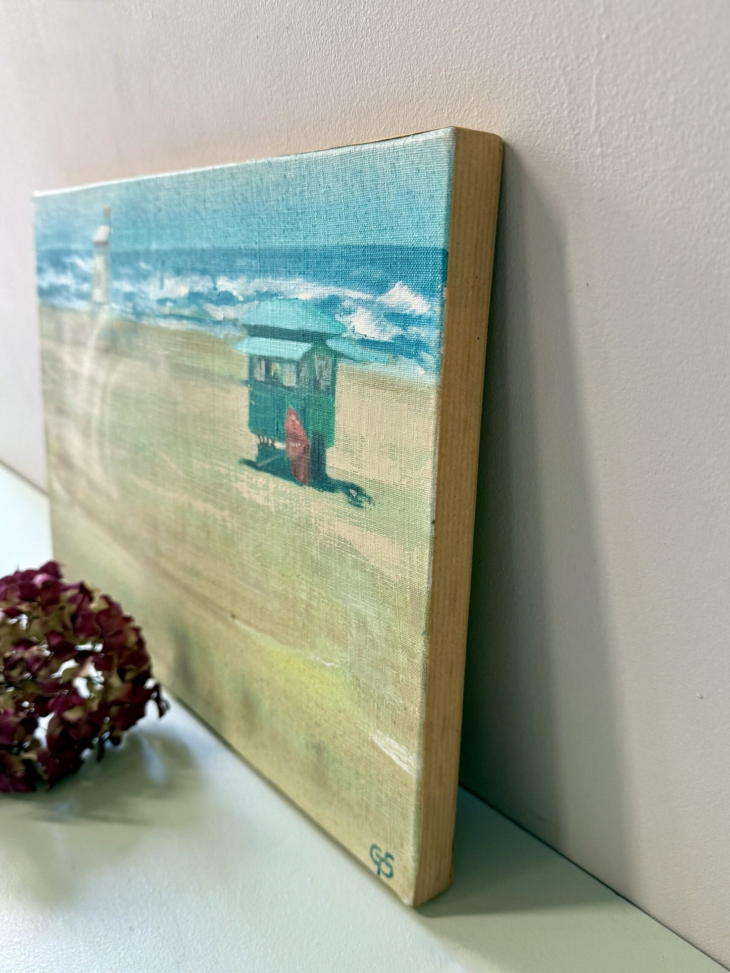 Huile sur toile paysage de plage