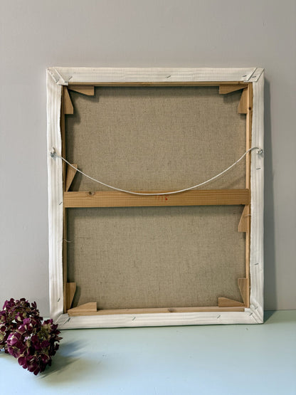 Tableau floral huile sur toile signée R. Dietz