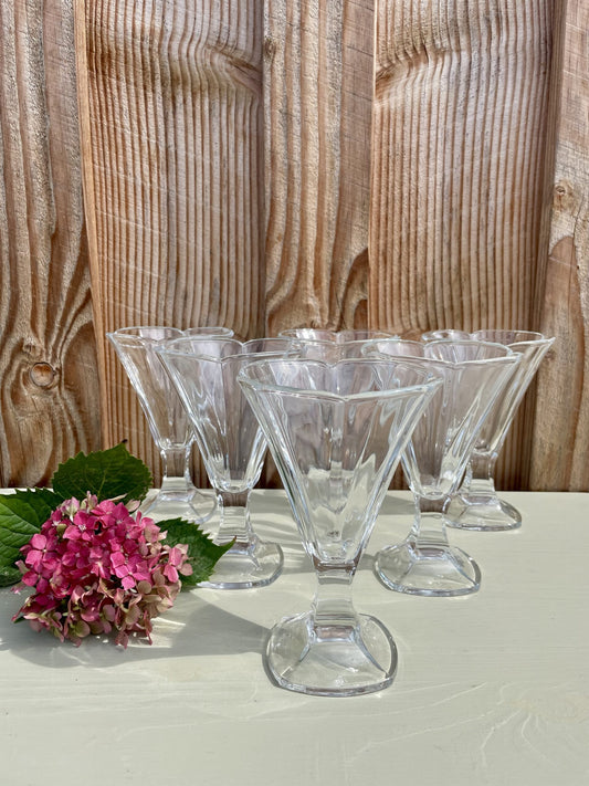 6 coupes à glace vintage Glaces Gervais