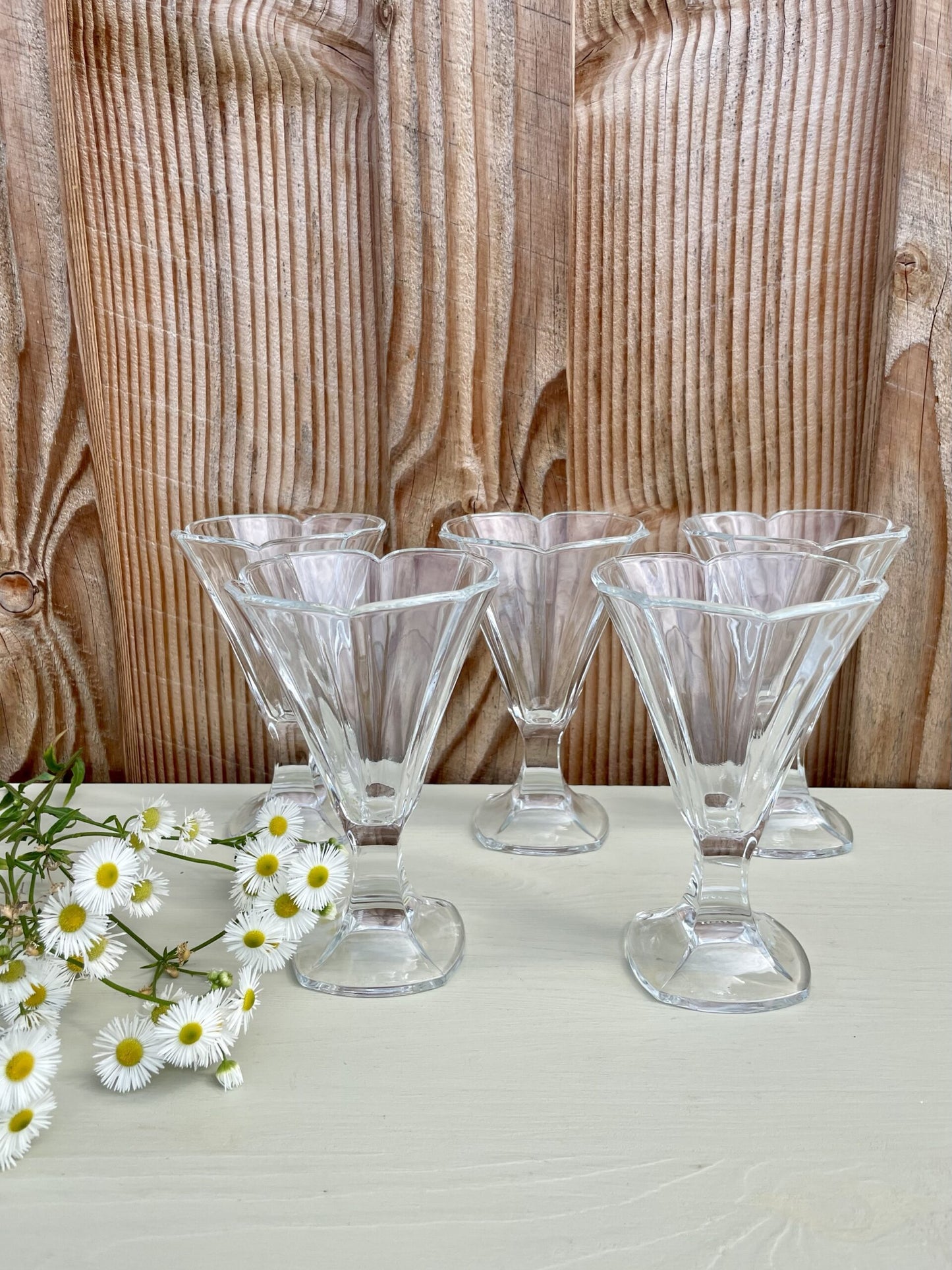 Lot de 4 Coupes à Glace Vintage