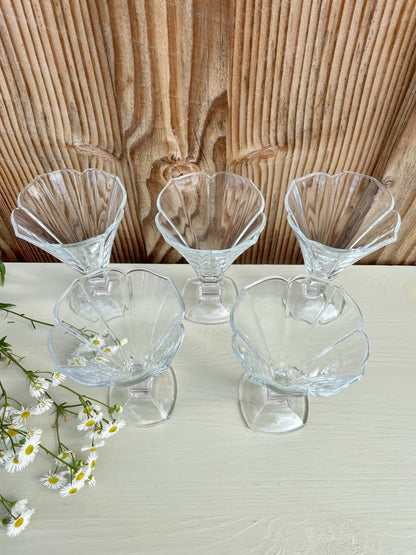 Lot de 4 Coupes à Glace Vintage