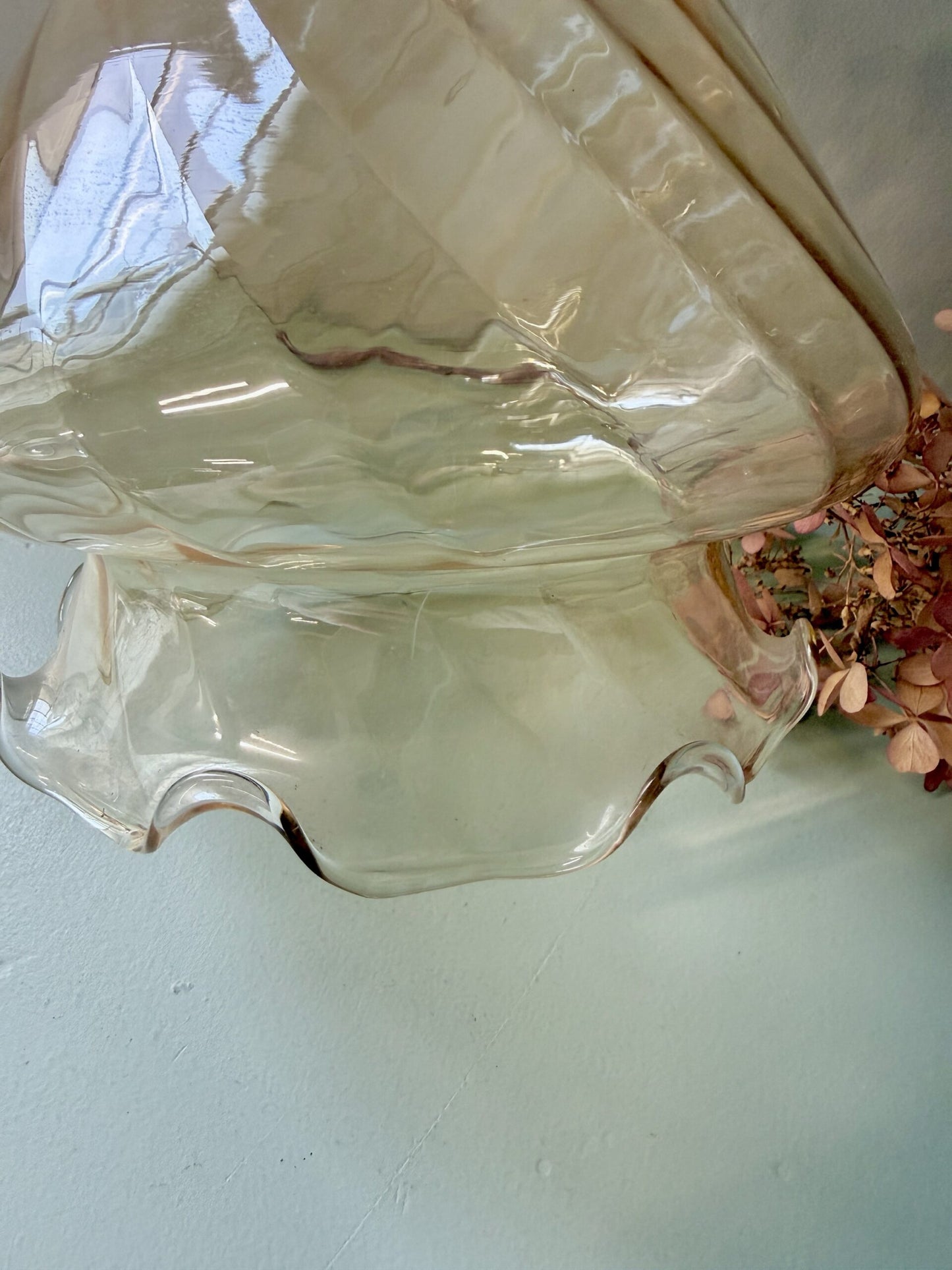 Abat-jour tulipe en verre