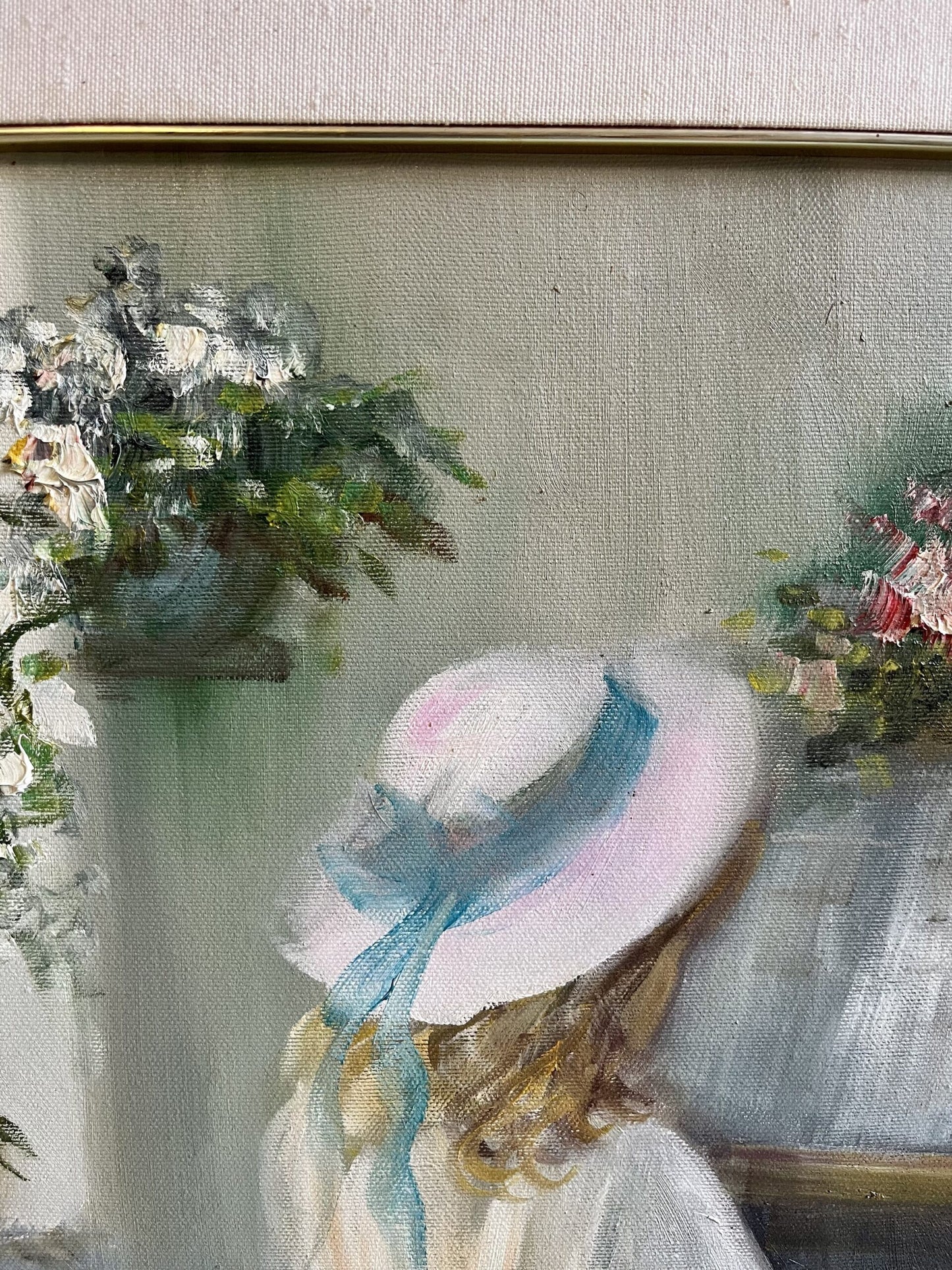 Tableau petite fille au piano