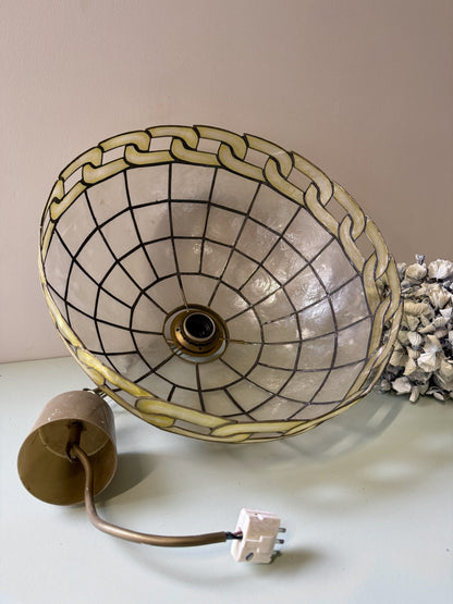 Abat-jour en nacre année 70