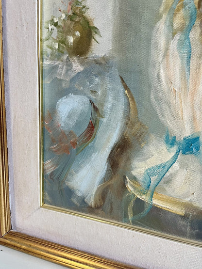 Tableau petite fille au piano