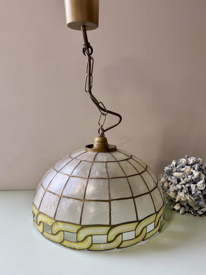 Abat-jour en nacre année 70