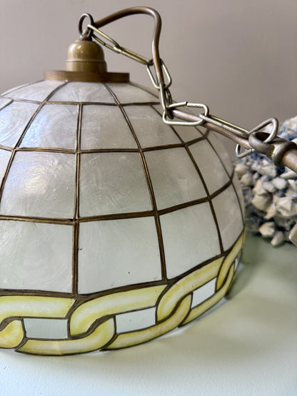 Abat-jour en nacre année 70