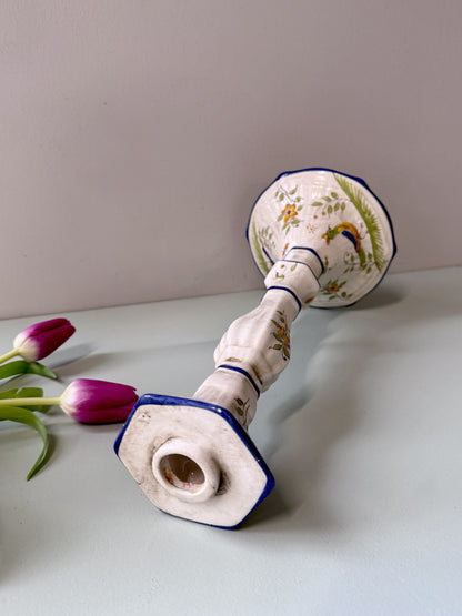 Chandelier en faïence vintage