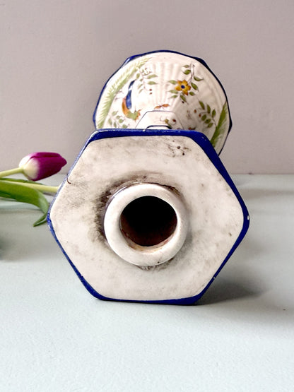 Chandelier en faïence vintage