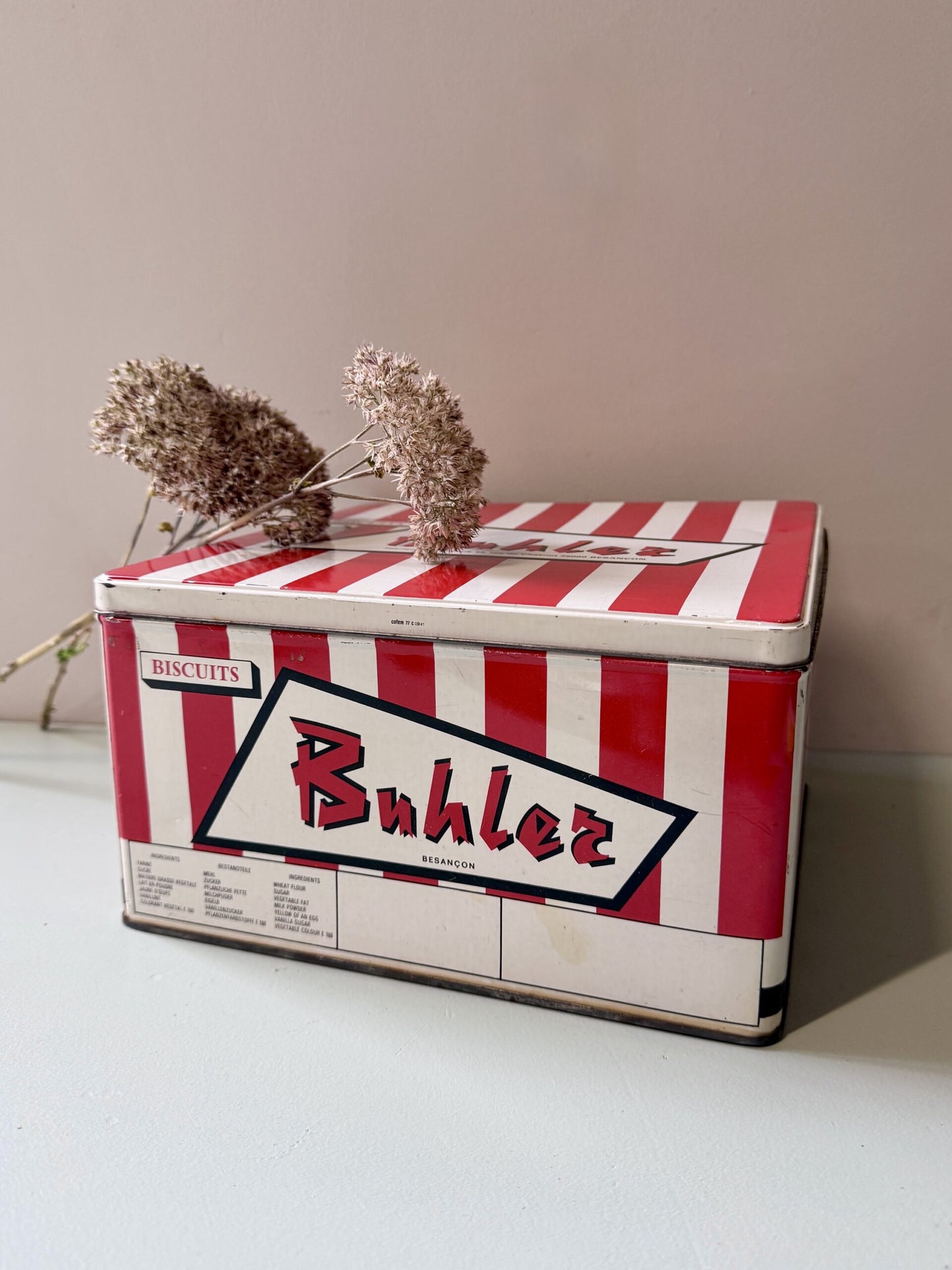 Boîte métallique vintage Buhler